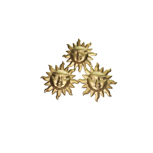 Unbranded Other - Mini Sun Metal Gold Tone Fashion Lapel Pins